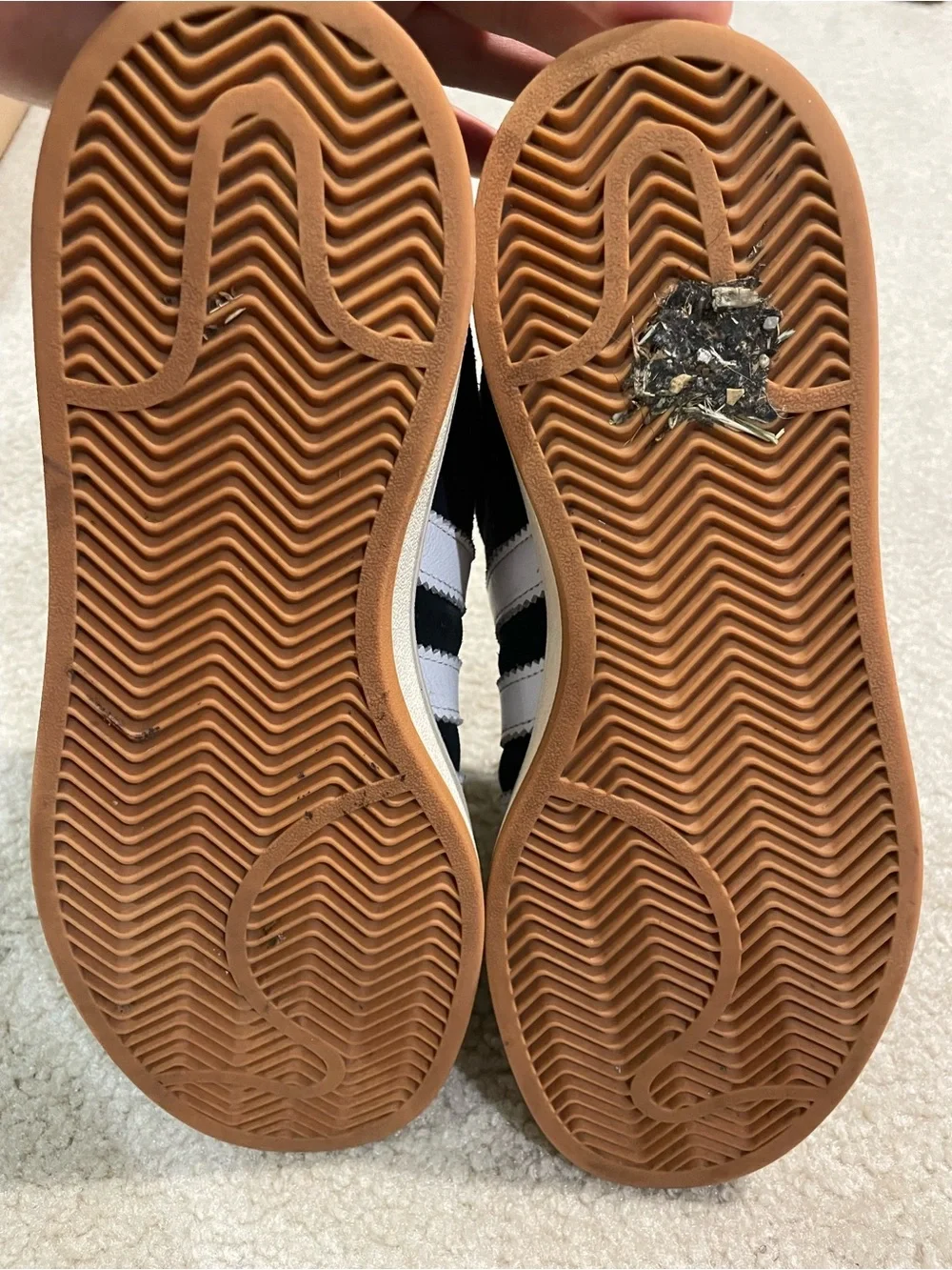 Adidas Campus 00s Black/White Suede Low-Top Sneakers Size 9.5